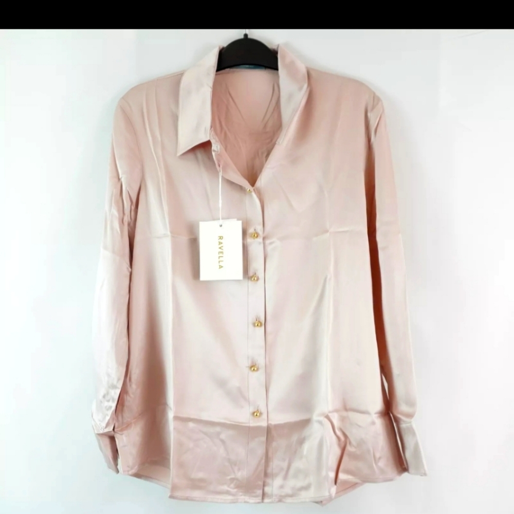 Ravella Milano 100% Silk Blouse MP (Rosa Pink)